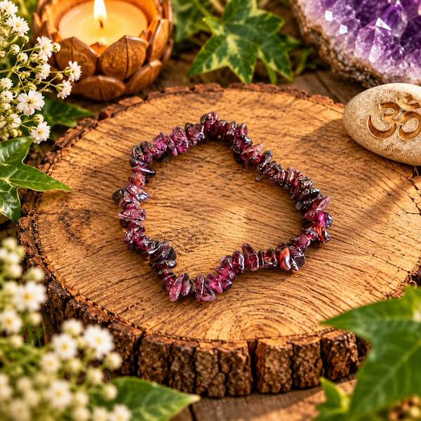 Pulsera chip Granate